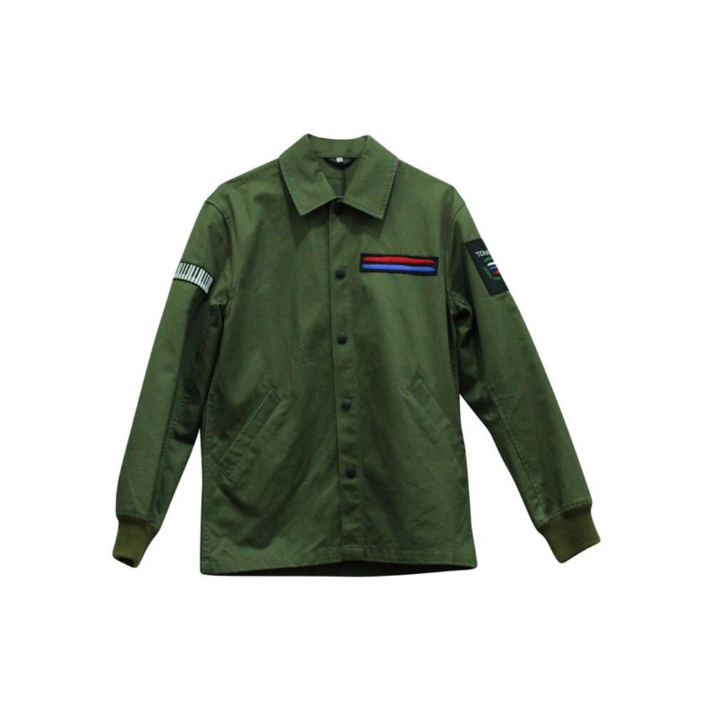 Opening Ceremony Symphony Patch Coach Jacket in Green Cotton
